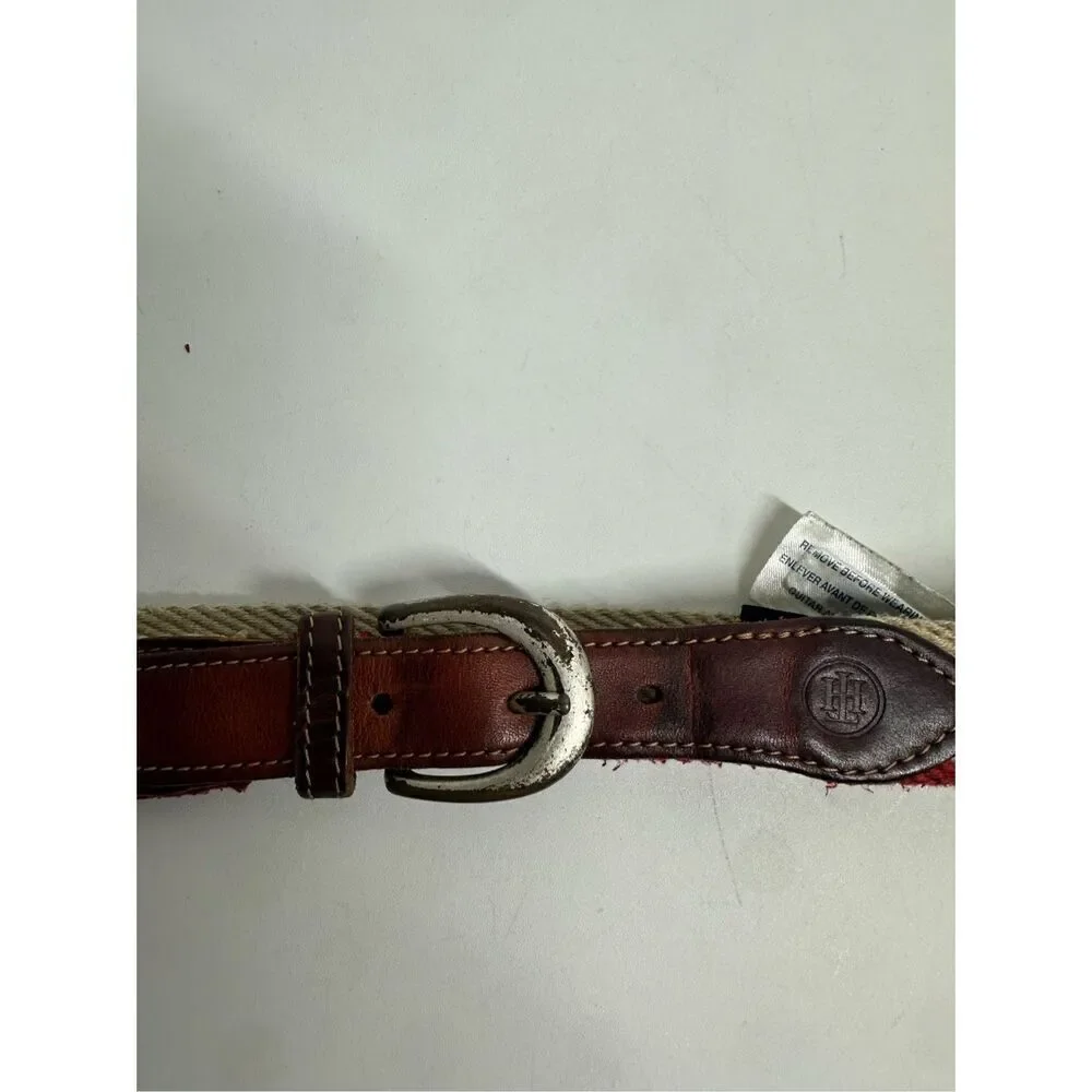 Tommy Hilfiger Vegan Leather Belt Size 31” See Description